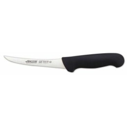 Couteau désosseur semi rigide courbé Gamme 2900 noir Arcos 14 cm
