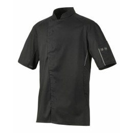 Veste de cuisine manches courtes Benak maille 37.5 noir T2