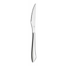 couteau de table à bout rond - manche façon ivoire - virole filet