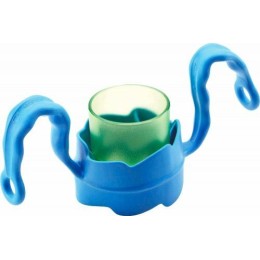Poignée 3d ergonomique silicone bleu