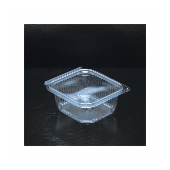 Barquette plastique avec couvercle Optipack 500 ml - par 600 Barquette plastique avec couvercle Optipack 500 ml - par 600