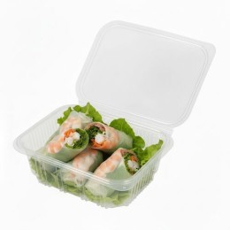 Barquette plastique avec couvercle Optipack 1000 ml - par 400