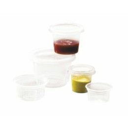 Pot transparent renforcé PP 10cl /100