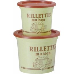 Pot rillettes maison beige 12,5 cl - par 250
