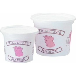 Pot de rillette porc maison blanc 25 cl - par 250