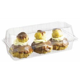 Boite Cristal Patipack 3 bouchées PET - par 300