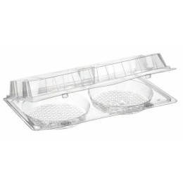 Boite Cristal Patipack 2 tartelettes 267 x 150 x 50 mm PET - par 260