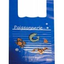 Sac bretelles "Poissonnerie" PEBD 50 µ 45 x 26 + 6 cm - par 500