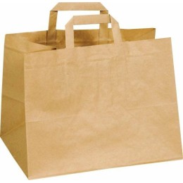 Sac cabas kraft brun format traiteur - par 250