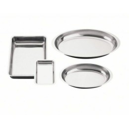 Plat gratin rectangulaire inox 28 x 15 x 4 cm