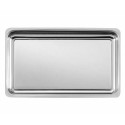 Plat angles arrondis inox 44 x 27 x 4 cm