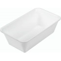 Bac plexi GN 1/4 blanc H. 8 cm 26,5 x 16,2 cm