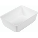 Bac plexi GN 1/5 blanc H. 8 cm 26,5 x 20 cm