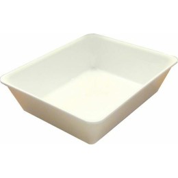 Bac plexi GN 1/2 blanc H.8 cm 32,5 x 26,5 cm