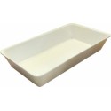 Bac plexi GN 3/4 blanc H. 8 cm 48,7 x 26,5 cm