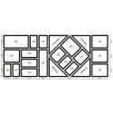 Ravier plexi GN 1/3 noir H. 5 cm 32,5 x 17,6 cm