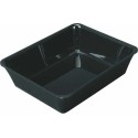 Bac plexi GN 1/2 noir H. 8 cm 26,5 x 32,5 cm