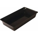 Bac plexi GN 3/4 noir H. 8 cm 48,7 x 26,5 cm