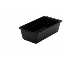 Saladier de présentation rectangulaire plexiglass noir 1,5 L 27 x 14,5 x 8,5 cm