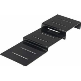 Escalier 3 marches étroit plexi noir 25 x 80 x 8 cm