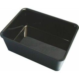 Plat de présentation rectangulaire plexiglass noir 28 x 21 x 10 cm