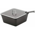 Couvercle à encoche transparent pour saladier carré 1,5 l