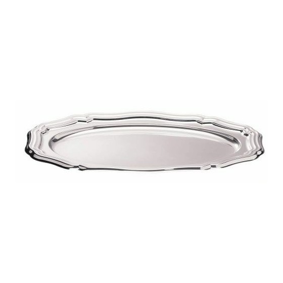 Plateau argenté PET 59 x 31 cm - par 50 Plateau argenté PET 59 x 31 cm - par 50