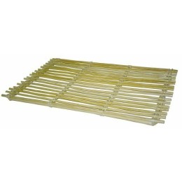 Clayette rectangulaire osier blanc 60 x 40 cm