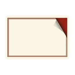Étiquette carte de visite sans pique 7,7 x 5,4 cm - par 10