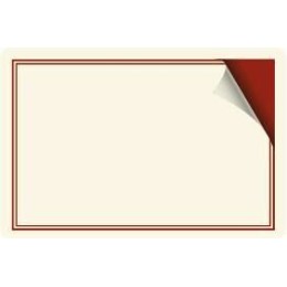 Étiquette carte de visite sans pique 10 x 6,7 cm - par 10