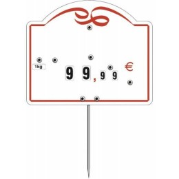 Étiquette cordon rouge à pique à tournet /10
