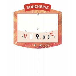 Étiquette marché champêtre boucherie sans texte /10