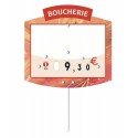 Étiquette "Marché champêtre boucherie" sans texte 10 x 10,5 cm - par 10