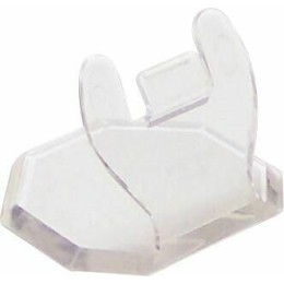 Support étiquette plastique transparent H 4,5 cm - par 10