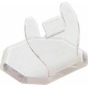 Support étiquette plastique transparent H 4,5 cm - par 10