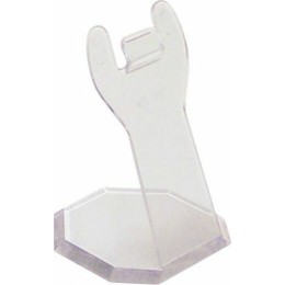 Support étiquette plastique transparent H 8,5 cm - par 10