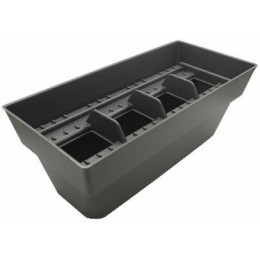 Boite rangement pour 60 étiquettes plastique noir 41 x 19 x 15 cm
