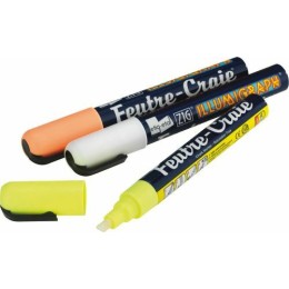 Feutre craie pointe 5 mm - par 3