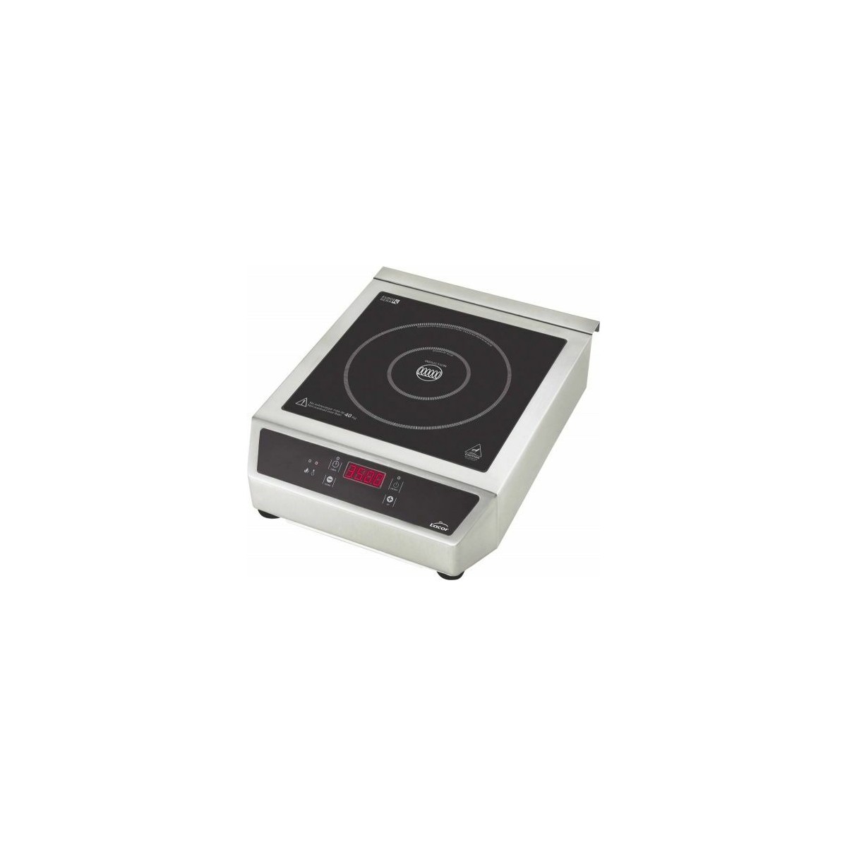 Plaque à Induction 3500 W - 8 Niveaux Température/puissance - Verre Microcristallin - Sécurité Intégrée - Pour Maison, Camping - 12