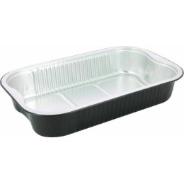 Barquette aluminium noir lisse Ready2Cook 1442 ml - par 150
