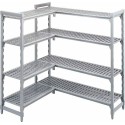 Kit pour rayonnage Cambro 4 tablettes ajourées 160 x 50 cm