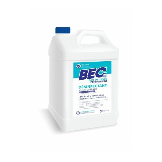 Eau de Javel 2,6% 5 L - par 3 Eau de Javel 2,6% 5 L - par 3