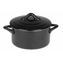 Mini cocotte porcelaine noire ø 10 cm - paquet de 6