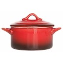 Mini cocotte porcelaine rouge ø 10 cm - par 6