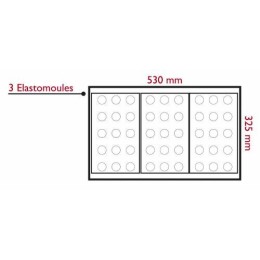 Moule 6 muffins moul'flex 30x17,6cm