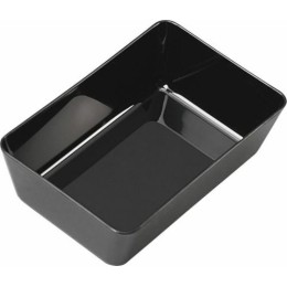 Plat ABS noir 22 x 14,5 x 7 cm