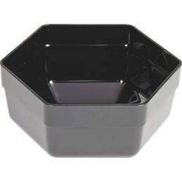 Saladier octogonal ABS noir 1,8 L