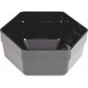 Saladier hexagonal ABS noir 1,8 L