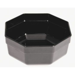 Saladier octogonal ABS noir 1,8 L