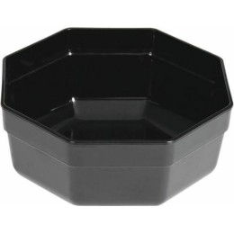 Saladier octogonal ABS noir 3 L